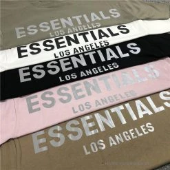 HypeYourBeast FOG Essentials Tee Shirt ‘Los Angeles’ TAUPE T-Shirts