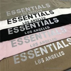 HypeYourBeast FOG Essentials Tee Shirt ‘Los Angeles’ BROWN T-Shirts