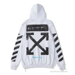 HypeYourBeast Hoodies & Jackets Off White Hoodie White & Black