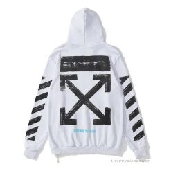 HypeYourBeast Off White Hoodie Seeing Things White Hoodies & Jackets