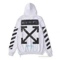 HypeYourBeast Off White Hoodie Seeing Things White Hoodies & Jackets