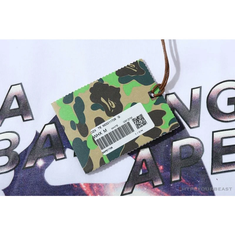 Hypeyourbeast BAPE Universe Solar System Ape Man Head Tee Shirt 'WHITE' 3 Hypeyourbeast BAPE Universe Solar System Ape Man Head Tee Shirt 'WHITE'