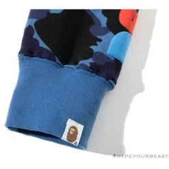 Hypeyourbeast BAPE X Readymade Tiger Head Foam Camouflage Hoodie 'BLUE' Clothes