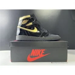 Hypeyourbeast Air Jordan 1 High 'Black Metallic Gold'