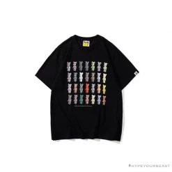 Hypeyourbeast BAPE Violent Bear Collaboration 28th Anniversary Camouflage Tee Shirt 'BLACK'