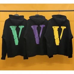 HypeYourBeast Hoodies & Jackets Vlone Purple And Black Friends Hoodie