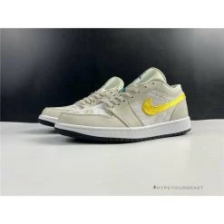 Hypeyourbeast Air Jordan 1 Low 'Palm Tree Beige Yellow'