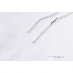 HypeYourBeast Off White Hoodie Red Orange - White Hoodies & Jackets