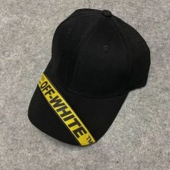 Hypeyourbeast Hats Off White Hat Black Yellow