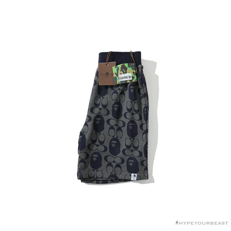 Hypeyourbeast BAPE X COACH Co-Branded Dark-Blue Shorts Clothes 15 Hypeyourbeast BAPE X COACH Co-Branded Dark-Blue Shorts Clothes