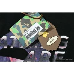 Hypeyourbeast Clothes BAPE Universe Solar System Ape Man Head Tee Shirt 'BLACK'