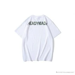 Hypeyourbeast BAPE Readymade Small Bee Camouflage Letter Tee Shirt 'GREEN' Clothes