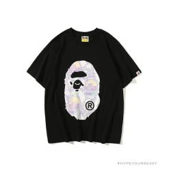 Hypeyourbeast Clothes BAPE Great Ape Head Symphony Lightning Tee Shirt 'BLACK'