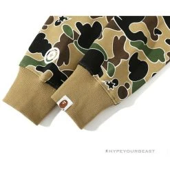 Hypeyourbeast BAPE Shark Head STA Star Camouflage Hoodie 'YELLOW' Clothes