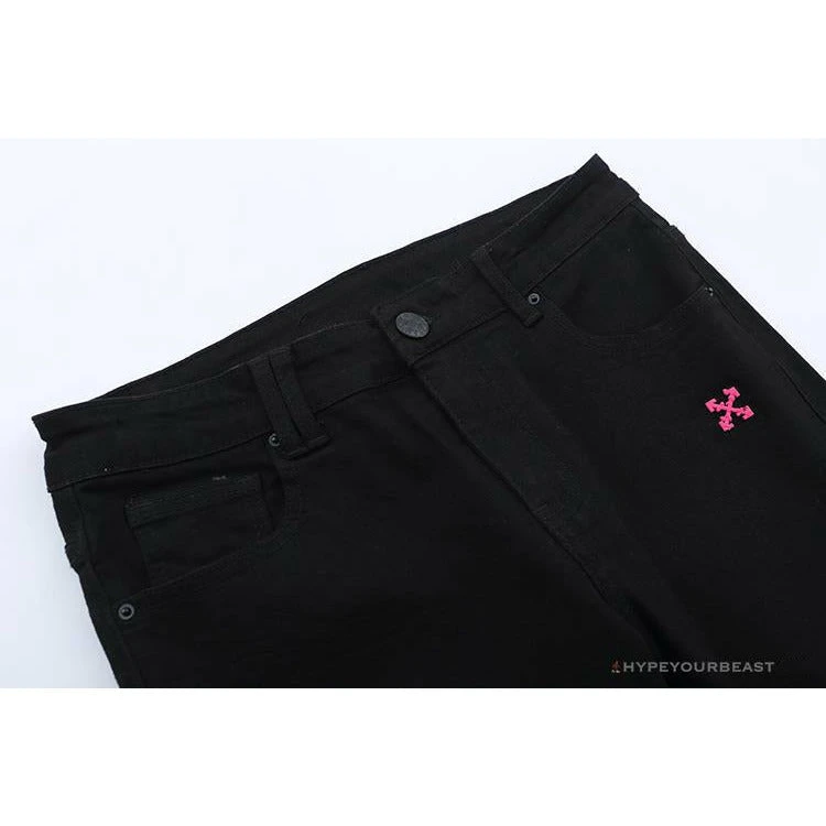 Hypeyourbeast OFF-WHITE Pants Black 4 Hypeyourbeast OFF-WHITE Pants Black