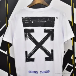 Hypeyourbeast OFF-WHITE Seeing Things Arrow Tee Shirt 'WHITE' T-Shirts