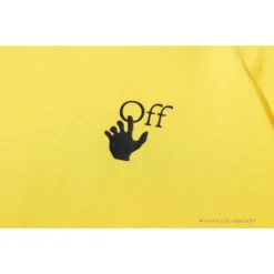 Hypeyourbeast OFF-WHITE Spray Paint Arrow Tee Shirt 'YELLOW' 16 Hypeyourbeast OFF-WHITE Spray Paint Arrow Tee Shirt 'YELLOW'