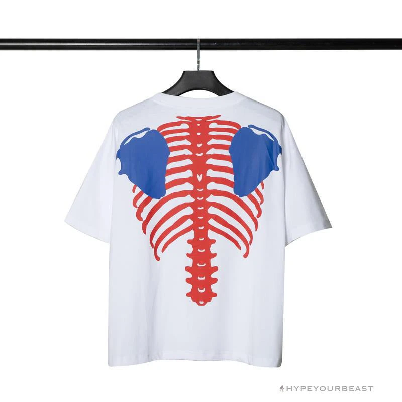 Hypeyourbeast OFF-WHITE Loose X Oversized Chest Tee Shirt 'WHITE' 2 Hypeyourbeast OFF-WHITE Loose X Oversized Chest Tee Shirt 'WHITE'