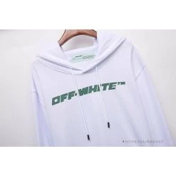 Hypeyourbeast OFF-WHITE Hand-Painted Utility Pole Worker Hoodie 'WHITE'