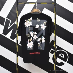 Hypeyourbeast OFF-WHITE Sakura Tee Shirt 'BLACK' T-Shirts 7 Hypeyourbeast OFF-WHITE Sakura Tee Shirt 'BLACK' T-Shirts