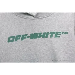 Hypeyourbeast Hoodies & Jackets OFF-WHITE Hand-Painted Utility Pole Worker Hoodie 'GREY'