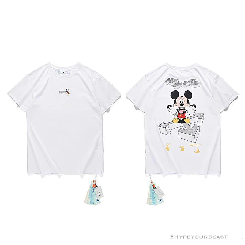 Hypeyourbeast OFF-WHITE Mickey Bluff Face Tee Shirt 'WHITE' 13 Hypeyourbeast OFF-WHITE Mickey Bluff Face Tee Shirt 'WHITE'