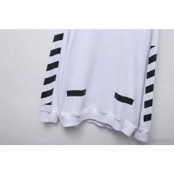 Hypeyourbeast OFF-WHITE Classic Basic Cotton Terry Long Sleeve Shirt 'WHITE'
