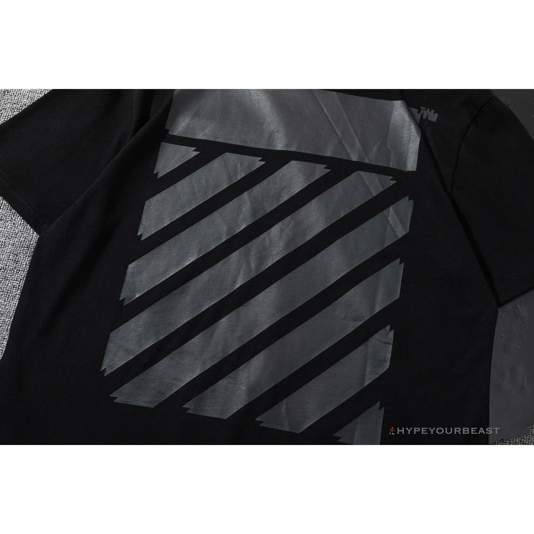 Hypeyourbeast OFF-WHITE Double Tee Shirt 'BLACK' 5 Hypeyourbeast OFF-WHITE Double Tee Shirt 'BLACK'