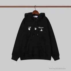 Hypeyourbeast Hoodies & Jackets OFF-WHITE Green Arrow Hoodie 'BLACK'