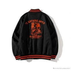 Hypeyourbeast BAPE X XO Red Jacket Baseball Uniform Clothes