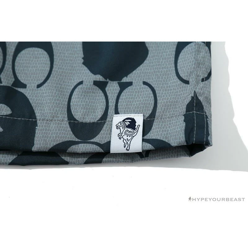 Hypeyourbeast BAPE X COACH Co-Branded Grey-Blue Shorts Clothes 8 Hypeyourbeast BAPE X COACH Co-Branded Grey-Blue Shorts Clothes