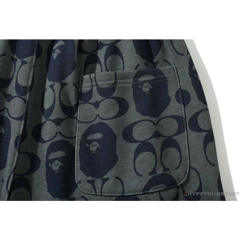 Hypeyourbeast BAPE X COACH Co-Branded Dark-Blue Shorts Clothes 8 Hypeyourbeast BAPE X COACH Co-Branded Dark-Blue Shorts Clothes
