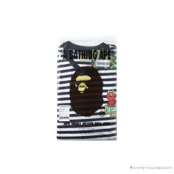 Hypeyourbeast Clothes BAPE Baby Milo Sesame Street Striped Tee Shirt 'BLACK'