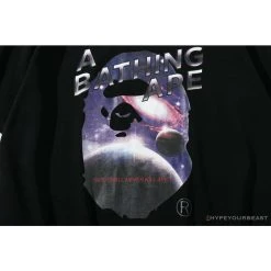 Hypeyourbeast Clothes BAPE Universe Solar System Ape Man Head Tee Shirt 'BLACK'