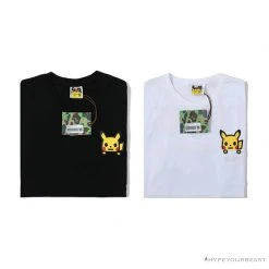 Hypeyourbeast BAPE Baby Milo Pocket Pikachu Tee Shirt 'BLACK'