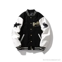 Hypeyourbeast BAPE OVO Patchwork Baseball Owl Jacket Clothes