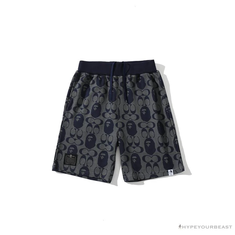 Hypeyourbeast BAPE X COACH Co-Branded Dark-Blue Shorts Clothes 1 Hypeyourbeast BAPE X COACH Co-Branded Dark-Blue Shorts Clothes