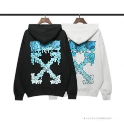 HypeYourBeast Hoodies & Jackets Off White Hoodie Black BLUE