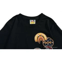 Hypeyourbeast Clothes BAPE Shark Head Crazy Patch Tee Shirt