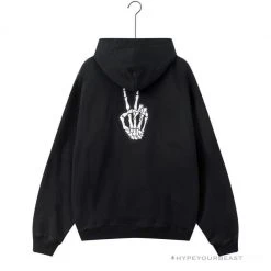HypeYourBeast BCG Smile Hoodie Black Hoodies & Jackets
