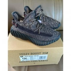 HypeYourBeast Adidas Yeezy Boost 350 V2 'Static Black Reflective' (Infant)