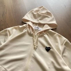 HypeYourBeast CDG Hoodie Cream Hoodies & Jackets