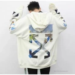 HypeYourBeast Off White Hoodie Vincent Van Gogh White