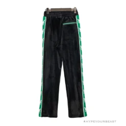 Hypeyourbeast OFF-WHITE Side Webbing Casual Green Letter Pants