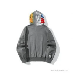 Hypeyourbeast BAPE Digital Pixel Camouflage Hoodie 'GREY' Clothes