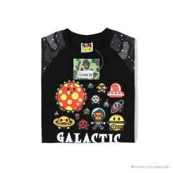 Hypeyourbeast Clothes BAPE Baby Milo Galaxy Astronaut Luminous Tee Shirt 'BLACK' 20 Hypeyourbeast Clothes BAPE Baby Milo Galaxy Astronaut Luminous Tee Shirt 'BLACK'