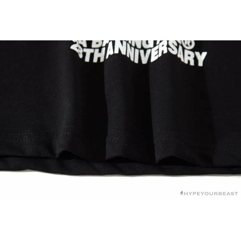 Hypeyourbeast BAPE Ape Man Head 28th Anniversary Camouflage Color Block Tee 'BLACK' 5 Hypeyourbeast BAPE Ape Man Head 28th Anniversary Camouflage Color Block Tee 'BLACK'