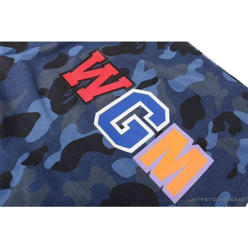 Hypeyourbeast BAPE Camouflage Shark Head Classic Cotton Short Sleeve Tee Shirt 'BLUE' Clothes 8 Hypeyourbeast BAPE Camouflage Shark Head Classic Cotton Short Sleeve Tee Shirt 'BLUE' Clothes