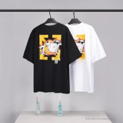 Hypeyourbeast T-Shirts OFF-WHITE Hawaiian Cow Arrow Tee Shirt