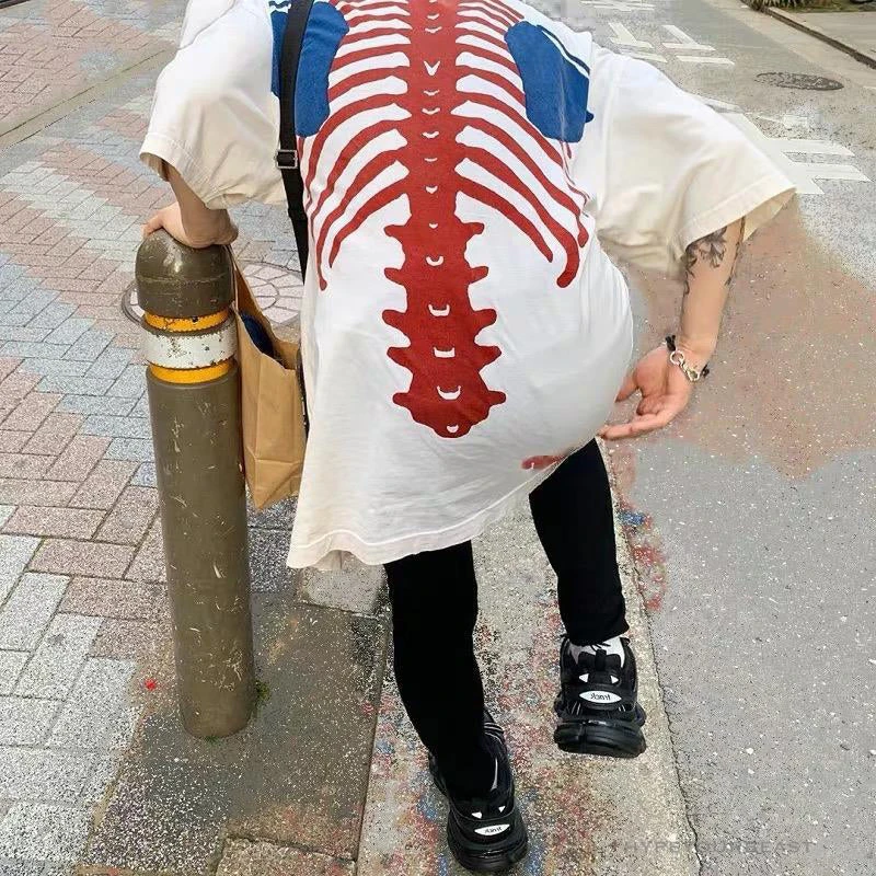 Hypeyourbeast OFF-WHITE Loose X Oversized Chest Tee Shirt 'WHITE' 7 Hypeyourbeast OFF-WHITE Loose X Oversized Chest Tee Shirt 'WHITE'